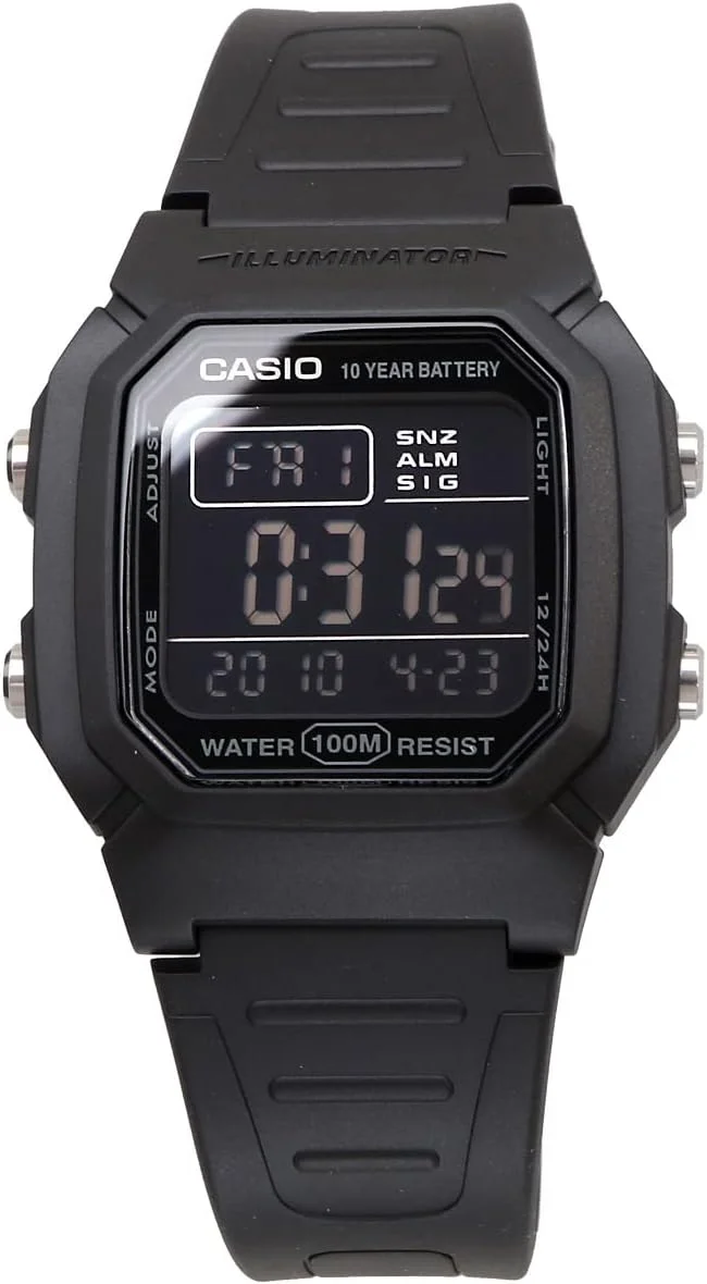 ساعت مچی دیجیتال استاندارد سری Casio W-800، مردانه، مدل خارجی