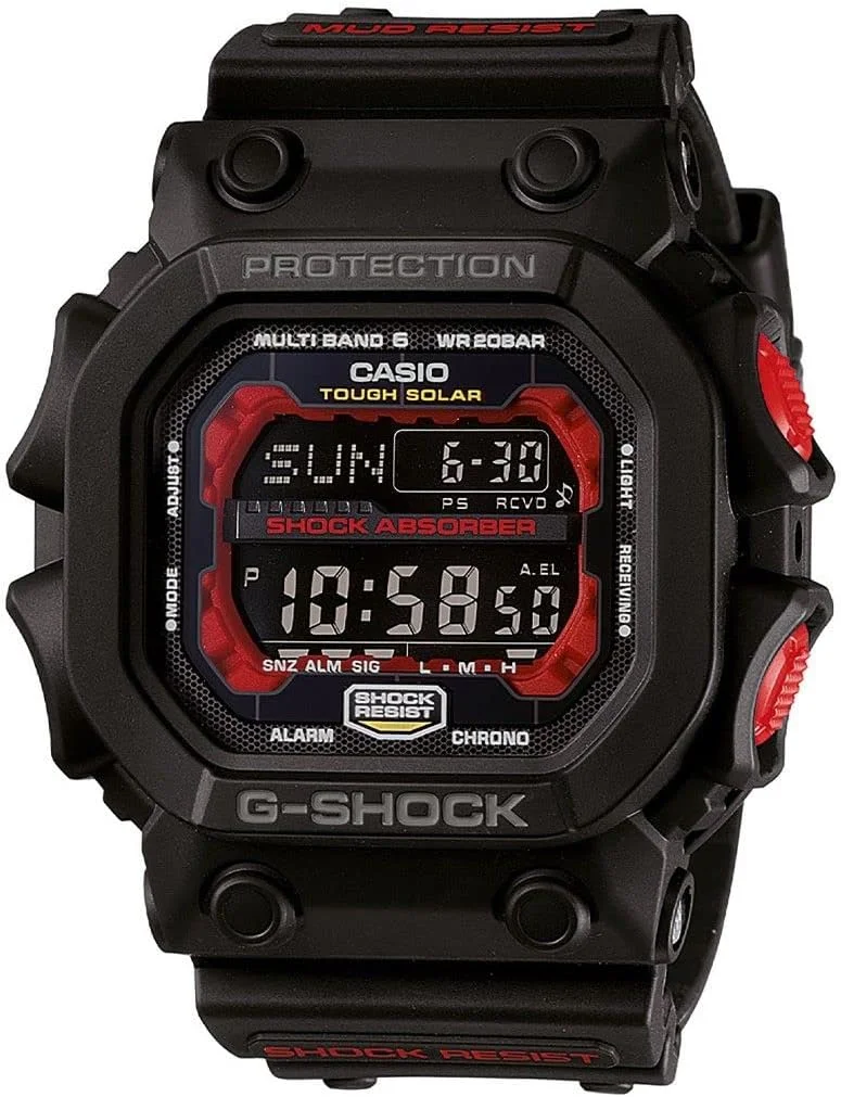 ساعت مچی دیجیتال مردانه کاسیو GXW-56-1AER G-Shock اورجینال خورشیدی، مشکی، استاندارد