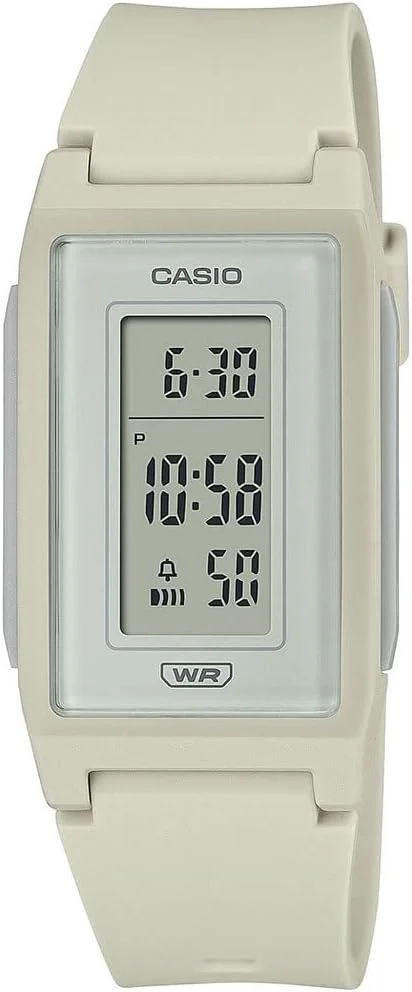 ساعت مچی دیجیتال کوارتز унисекс کاسیو مدل LF-10WH-8EF با بند پلاستیکی، مشکی/سفید، مدرن