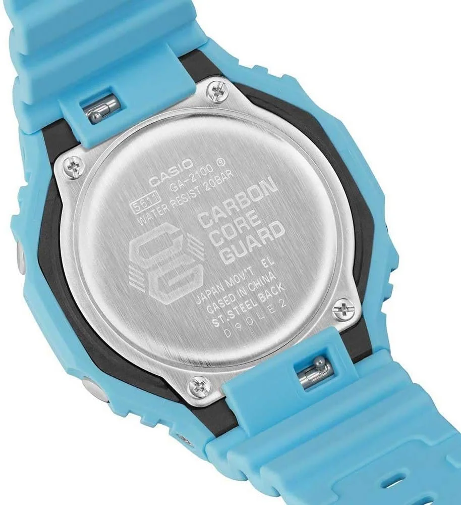 ساعت مچی مردانه کاسیو مدل GA-2100-2A2ER، آنالوگ-دیجیتال، کوارتز با بند پلاستیکی ساعت مچی مردانه کاسیو مدل GA-2100-2A2ER، آنالوگ-دیجیتال، کوارتز با بند پلاستیکی