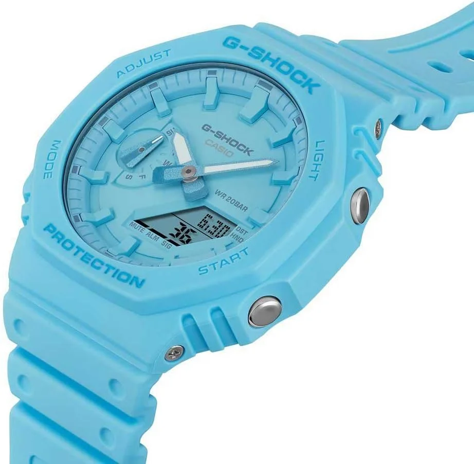 ساعت مچی مردانه کاسیو مدل GA-2100-2A2ER، آنالوگ-دیجیتال، کوارتز با بند پلاستیکی ساعت مچی مردانه کاسیو مدل GA-2100-2A2ER، آنالوگ-دیجیتال، کوارتز با بند پلاستیکی