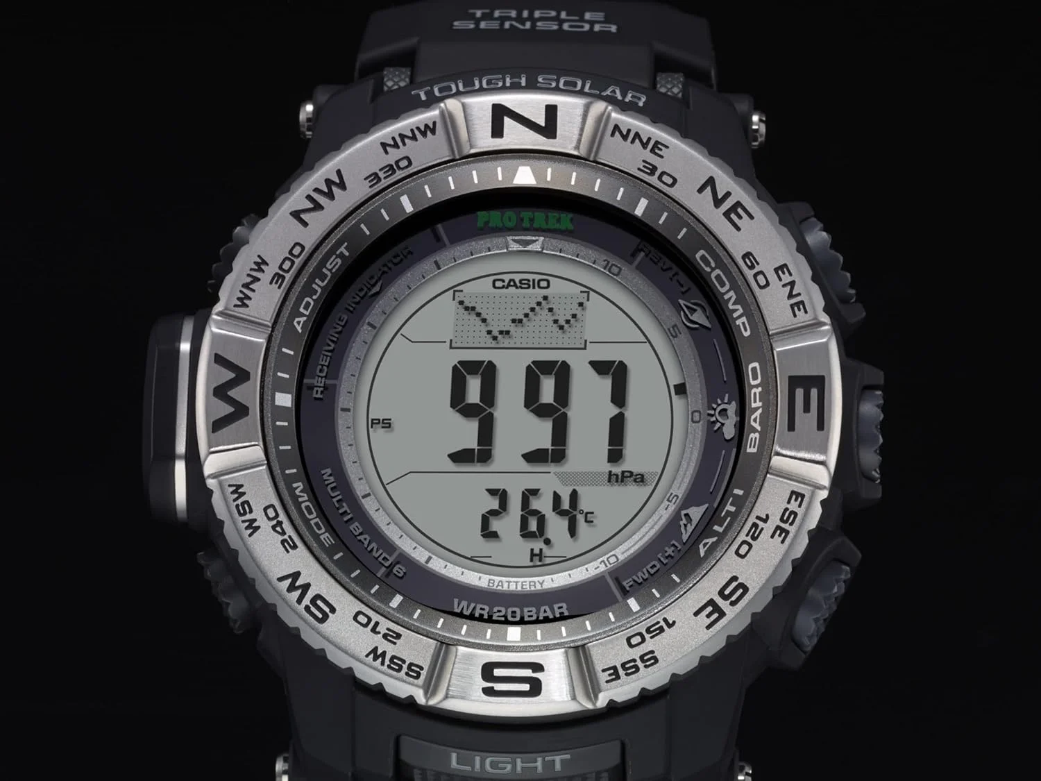 ساعت مچی کاسیو سری PRW3500 | Pro Trek | ضد آب تا 100 متر | قطب نما | ارتفاع/فشارسنج-دماسنج | Tough Solar Power | زمانسنج اتمی | کرنومتر 1/100 ثانیه | تایمر شمارش معکوس | ساعت جهانی ساعت مچی کاسیو سری PRW3500 | Pro Trek | ضد آب تا 100 متر | قطب نما | ارتفاع/فشارسنج-دماسنج | Tough Solar Power | زمانسنج اتمی | کرنومتر 1/100 ثانیه | تایمر شمارش معکوس | ساعت جهانی