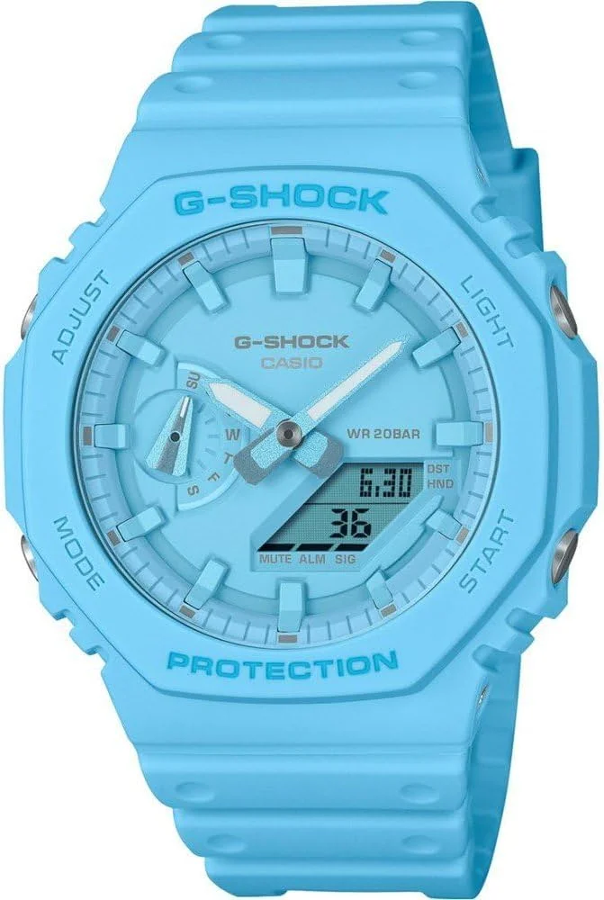 ساعت مچی مردانه کاسیو مدل GA-2100-2A2ER، آنالوگ-دیجیتال، کوارتز با بند پلاستیکی ساعت مچی مردانه کاسیو مدل GA-2100-2A2ER، آنالوگ-دیجیتال، کوارتز با بند پلاستیکی