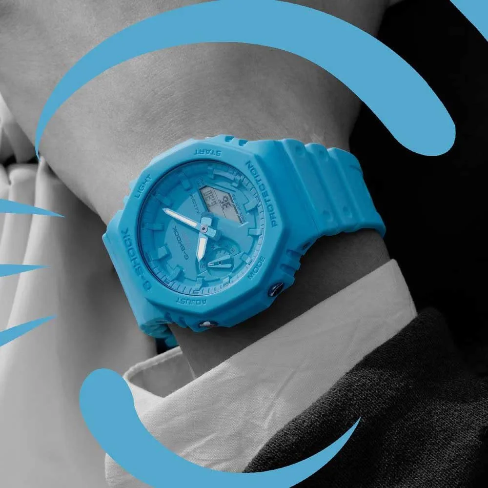 ساعت مچی مردانه کاسیو مدل GA-2100-2A2ER، آنالوگ-دیجیتال، کوارتز با بند پلاستیکی ساعت مچی مردانه کاسیو مدل GA-2100-2A2ER، آنالوگ-دیجیتال، کوارتز با بند پلاستیکی