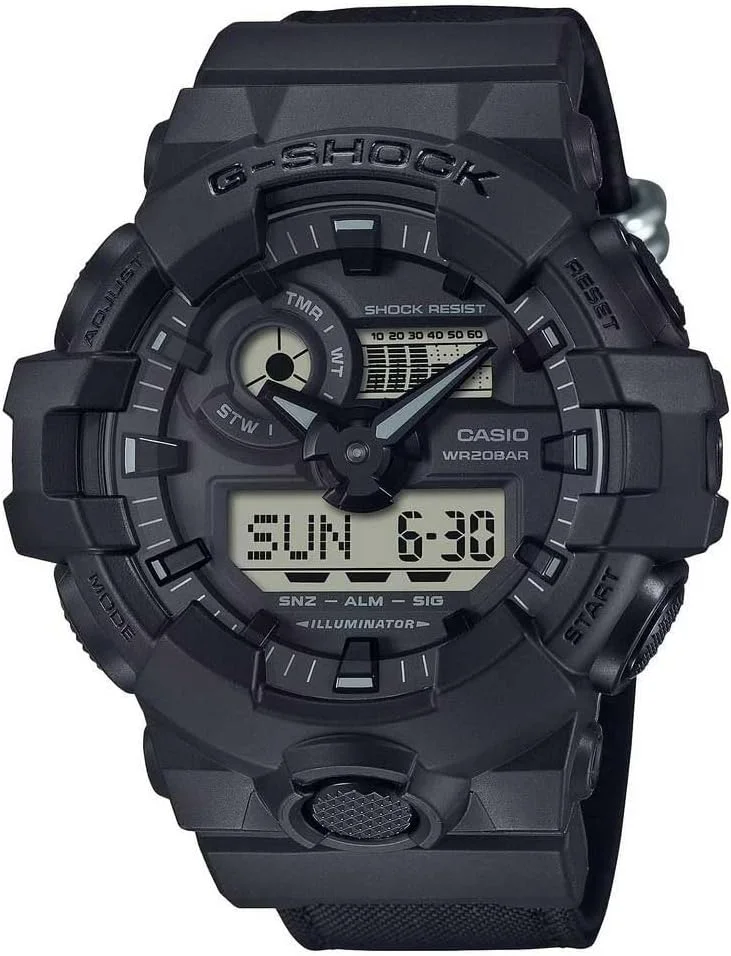 ساعت مچی مردانه کاسیو جی شاک مدل Origin Analogue Digital Black GA-700BCE-1AER، مدرن