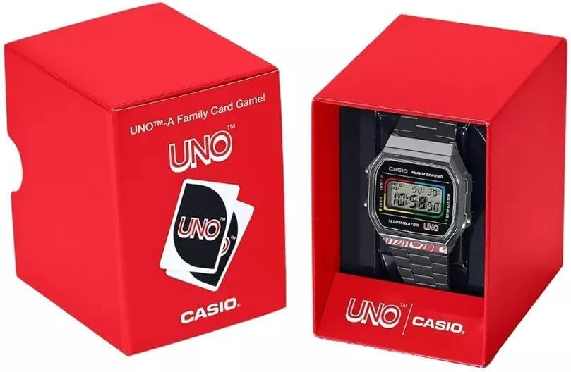 ساعت مچی دیجیتال کوارتز унисекс کاسیو با بند استیل مدل A168WEUC-1AER