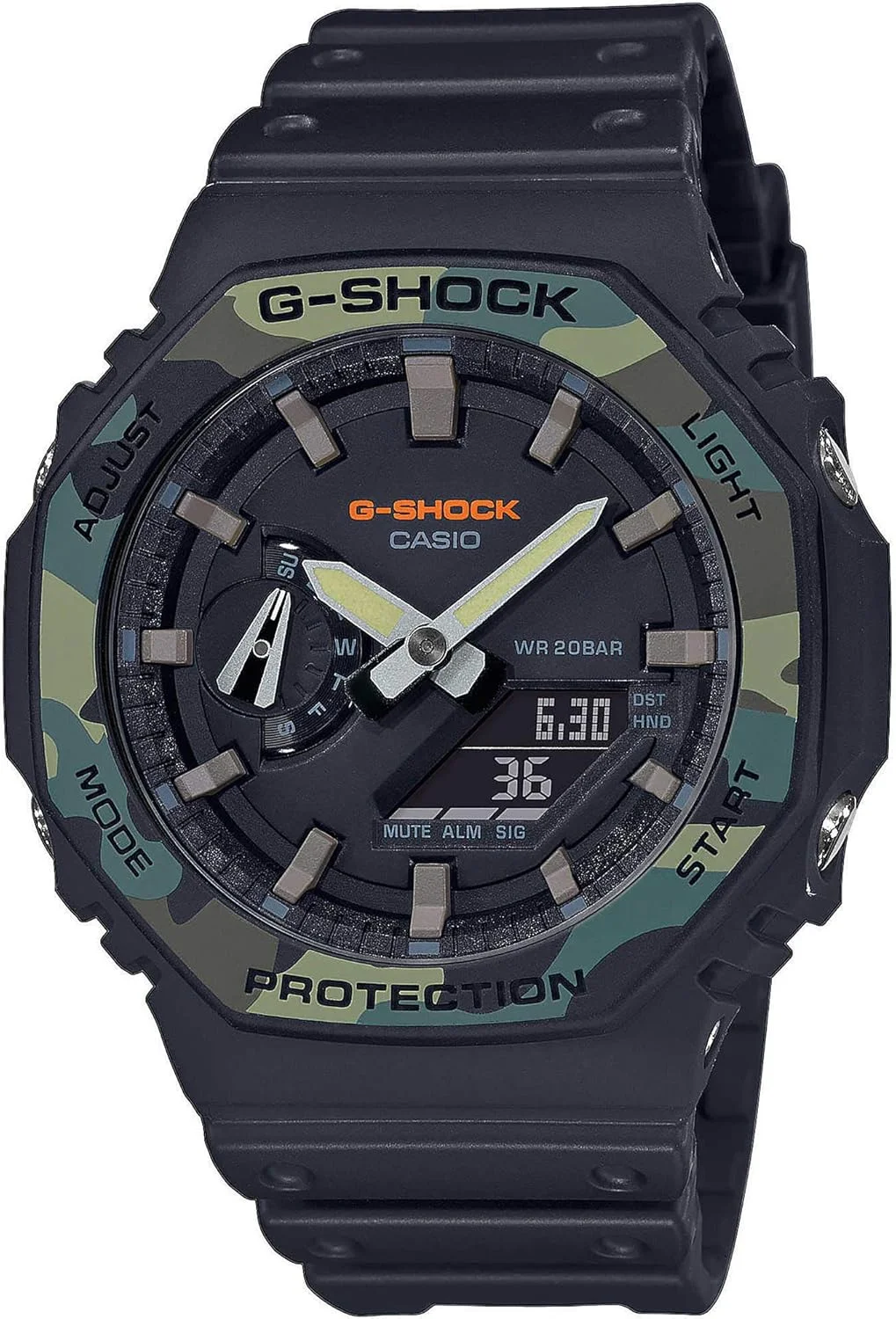 ساعت مچی مردانه کاسیو GA-2100SU-1AER G-Shock آنالوگ-دیجیتال، آبی