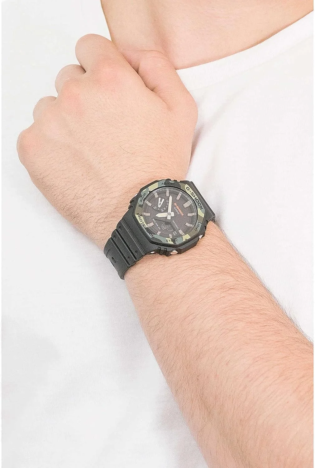 ساعت مچی مردانه کاسیو GA-2100SU-1AER G-Shock آنالوگ-دیجیتال، آبی