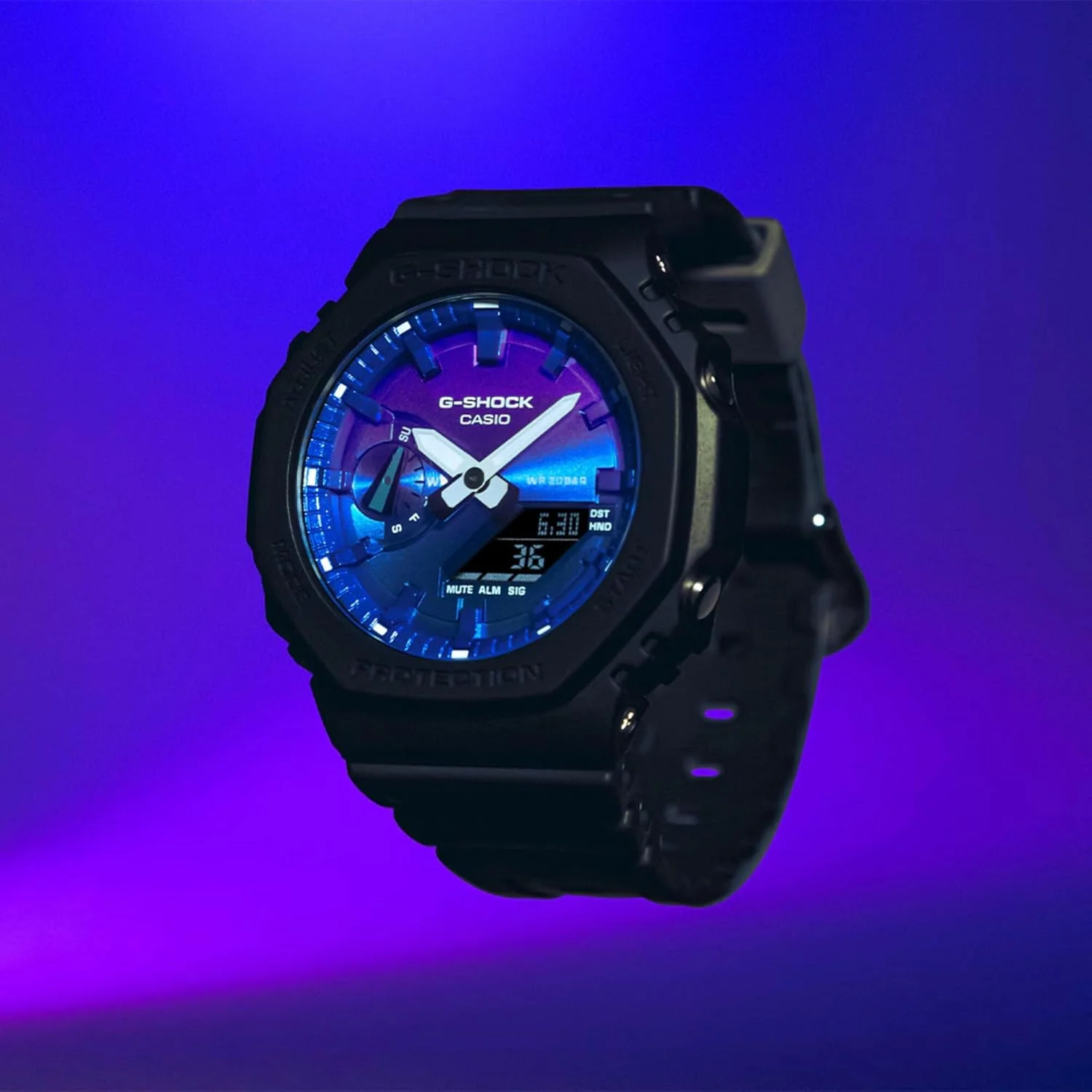 ساعت کاسیو مدل GA-2100FL-1ADR آبی