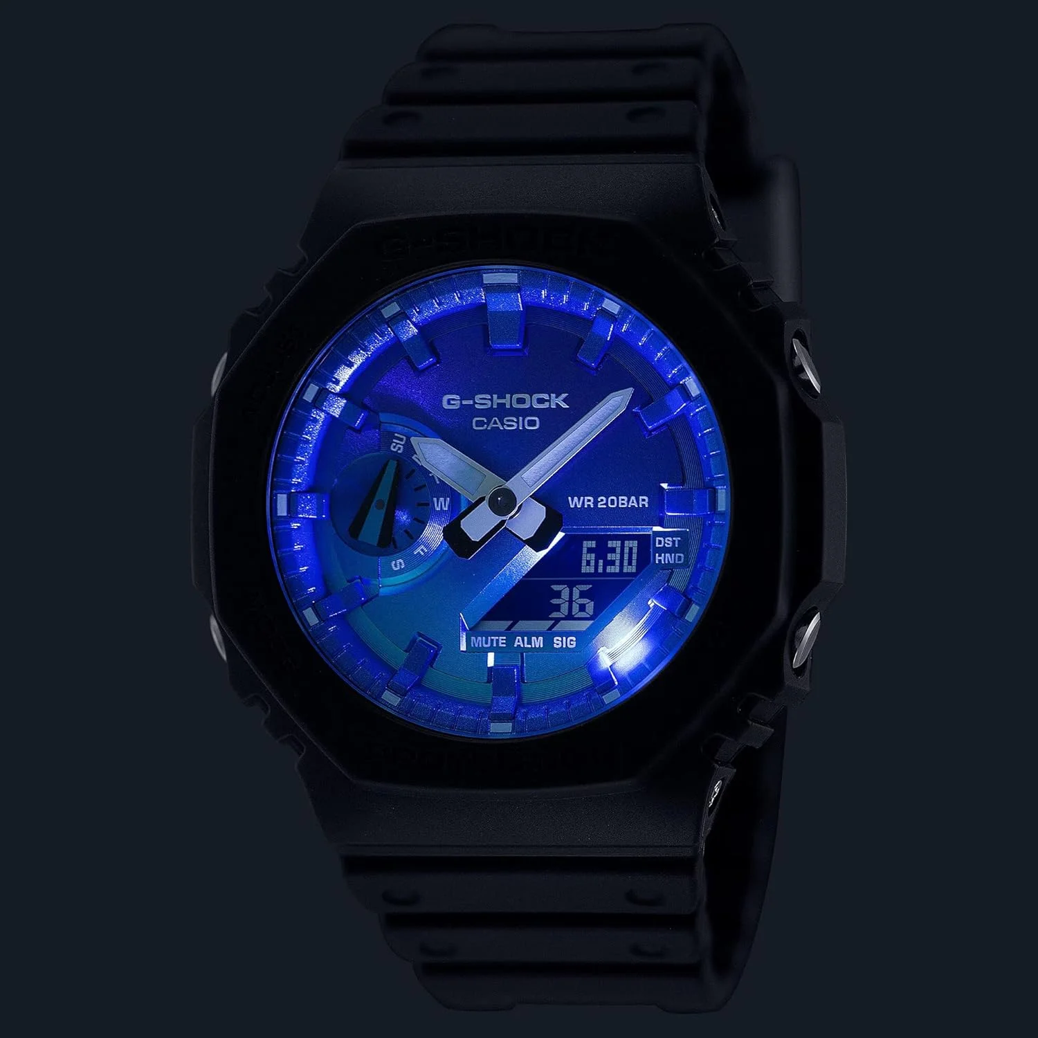 ساعت کاسیو مدل GA-2100FL-1ADR آبی
