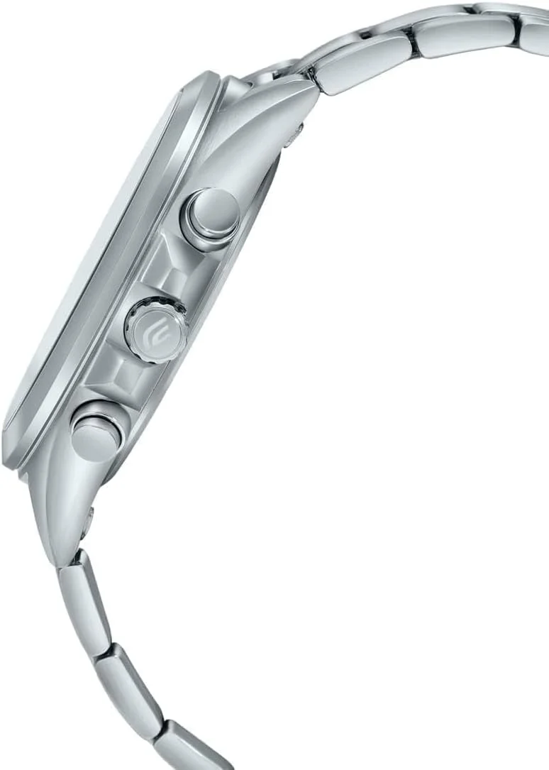 ساعت مچی مردانه کاسیو ادیفایس - مدل EFV-630D-2AVUDF صفحه آبی، بند نقره ای