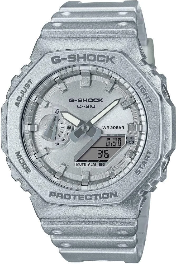 ساعت مچی مردانه کاسیو مدل GA-2100FF-8ADR، نقره ای