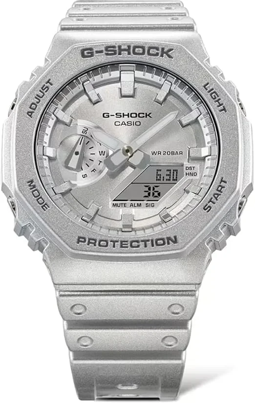 ساعت مچی مردانه کاسیو مدل GA-2100FF-8ADR، نقره ای
