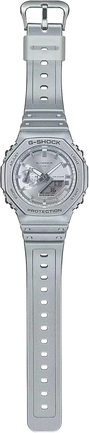 ساعت مچی مردانه کاسیو مدل GA-2100FF-8ADR، نقره ای
