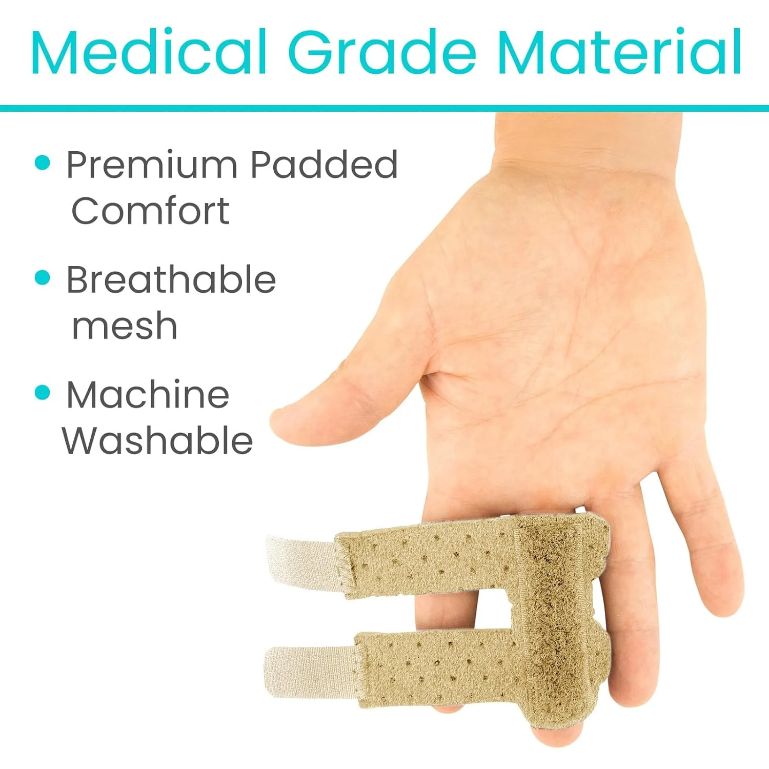 آتل انگشت ویو (2 عددی) - صاف کننده انگشت جهانی - آتل انگشت شکسته و ماشه ای - بریس انگشت برای درد و حمایت آرتروز - تسکین رگ به رگ شدن برای انگشتان میانی، اشاره، حلقه و کوچک