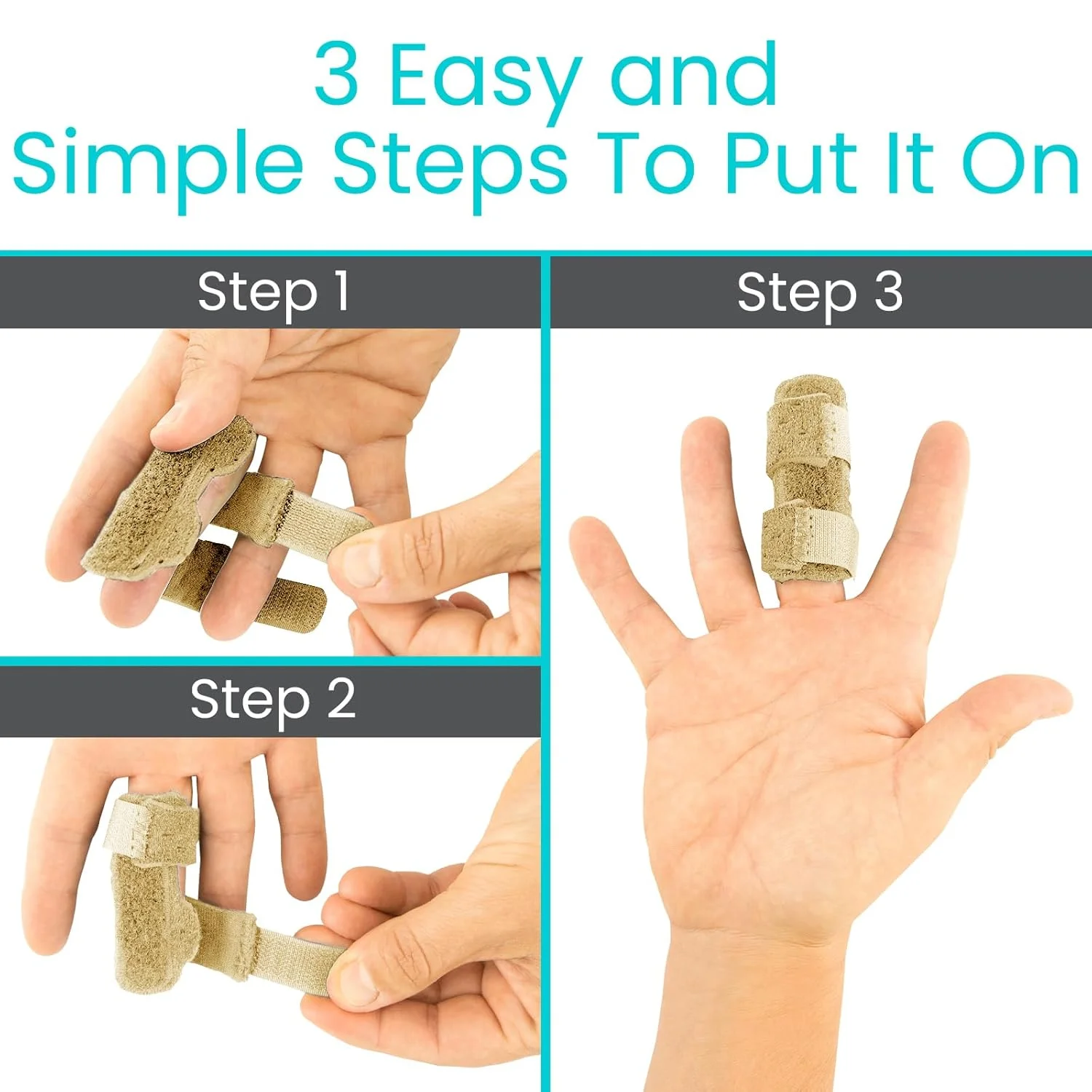 آتل انگشت ویو (2 عددی) - صاف کننده انگشت جهانی - آتل انگشت شکسته و ماشه ای - بریس انگشت برای درد و حمایت آرتروز - تسکین رگ به رگ شدن برای انگشتان میانی، اشاره، حلقه و کوچک