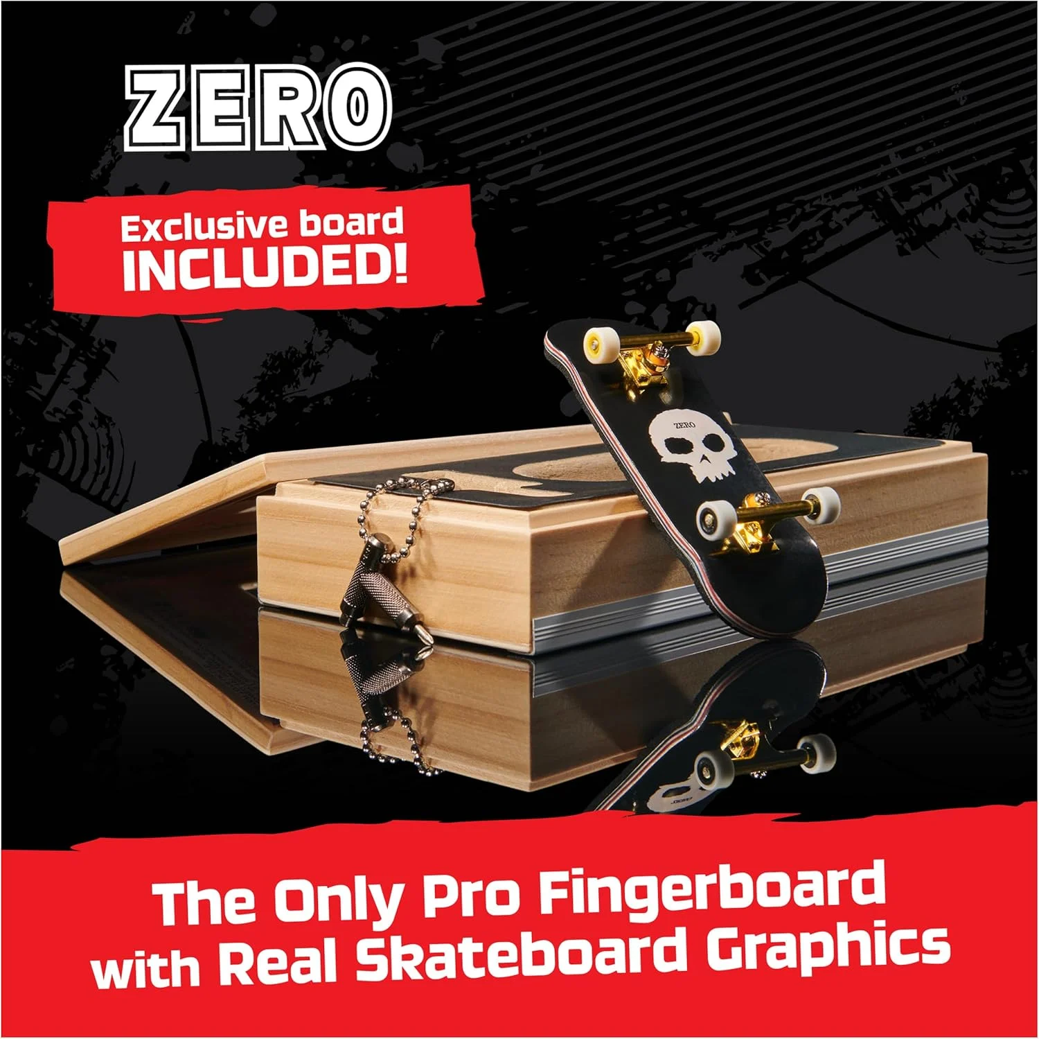 تِک دِک، فیـنگر بورد سری Zero Pro به همراه استند نگهداری، ساخته شده برای حرفه ای ها؛ مینی اسکیت بوردهای اورجینال، اسباب بازی کودکانه برای سنین 6 سال به بالا تِک دِک، فیـنگر بورد سری Zero Pro به همراه استند نگهداری، ساخته شده برای حرفه ای ها؛ مینی اسکیت بوردهای اورجینال، اسباب بازی کودکانه برای سنین 6 سال به بالا