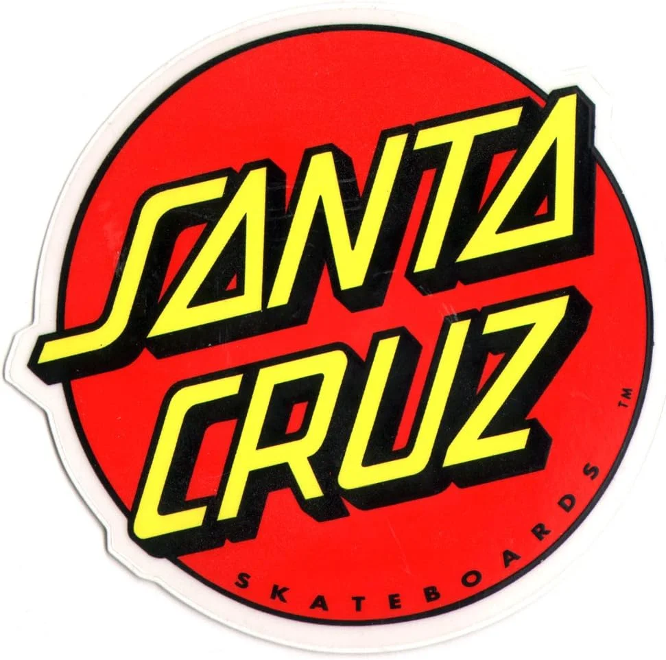 برچسب اسکیت برد لوگو کلاسیک SANTA CRUZ - بزرگ