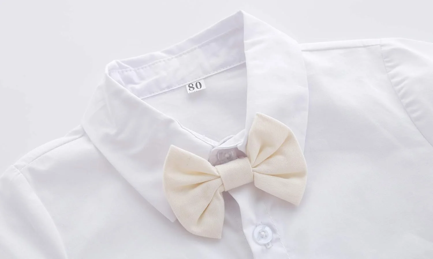 ست لباس جنتلمن نوزاد پسرانه، شامل پیراهن آستین بلند + شلوارک + پاپیون + کت ست لباس جنتلمن نوزاد پسرانه، شامل پیراهن آستین بلند + شلوارک + پاپیون + کت