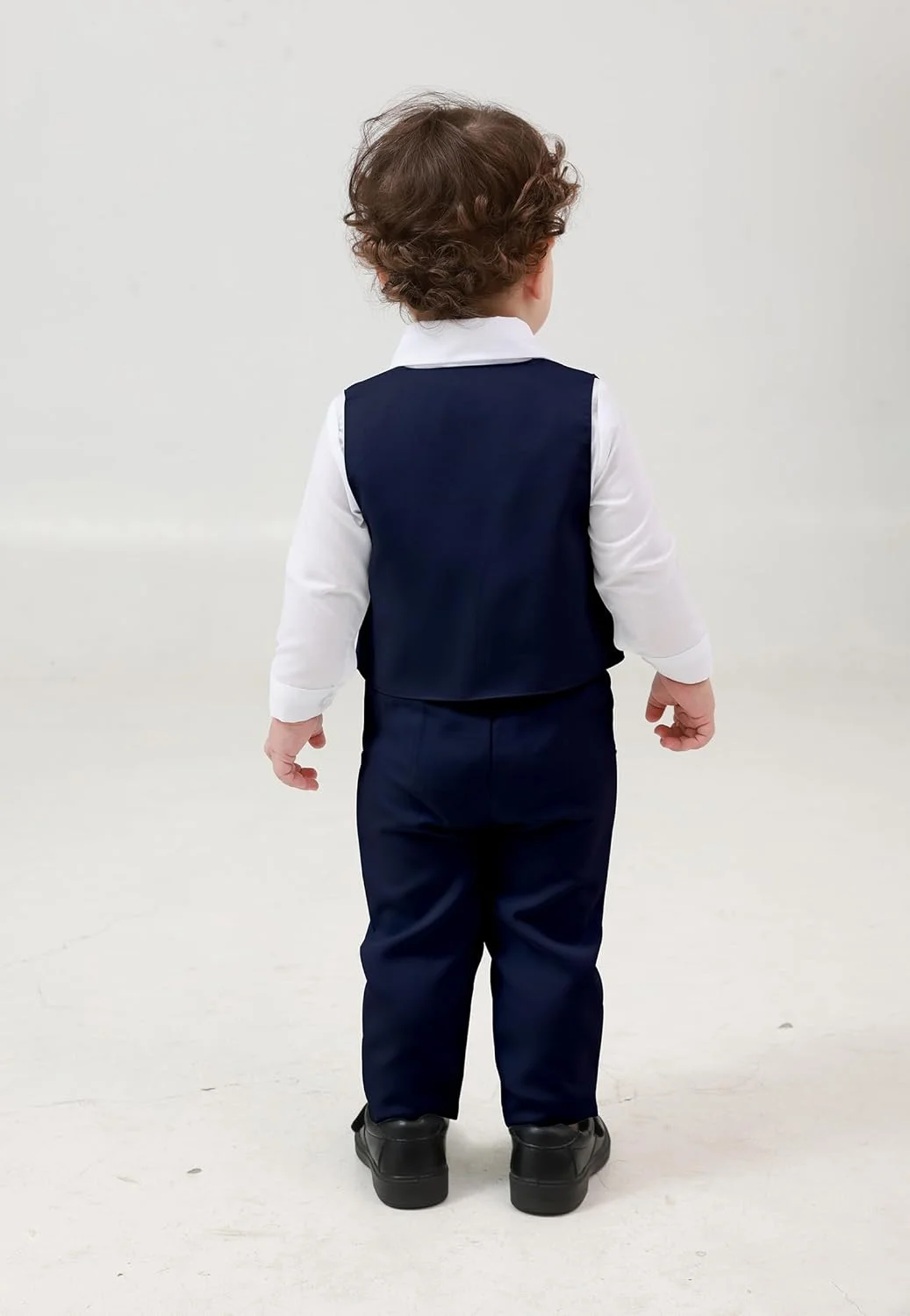 ست لباس پسرانه نوزادی، پیراهن آستین بلند + شلوار + پاپیون + جلیقه، لباس جنتلمن کودک نوپا ست لباس پسرانه نوزادی، پیراهن آستین بلند + شلوار + پاپیون + جلیقه، لباس جنتلمن کودک نوپا