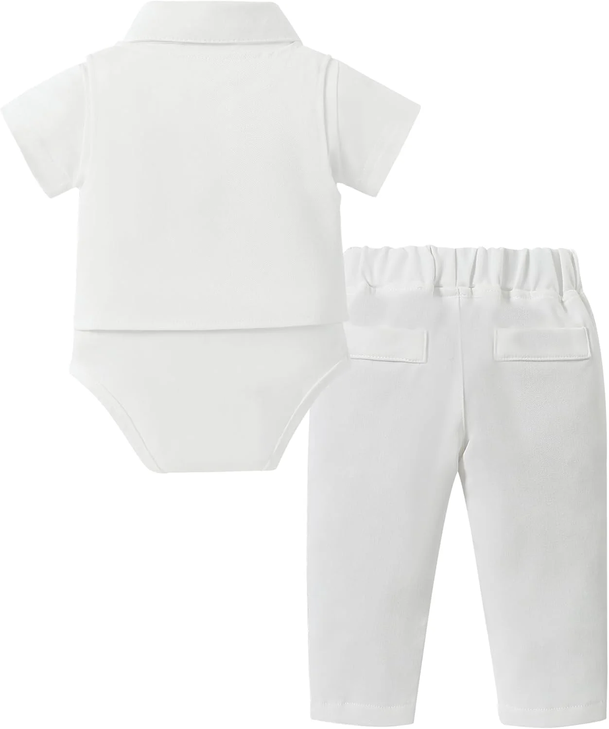 ست لباس پسرانه DISAUR، پیراهن مجلسی نوزادی با پاپیون + ست شلوار بند دار مناسب عروسی پسرانه 1 تا 6 سال ست لباس پسرانه DISAUR، پیراهن مجلسی نوزادی با پاپیون + ست شلوار بند دار مناسب عروسی پسرانه 1 تا 6 سال