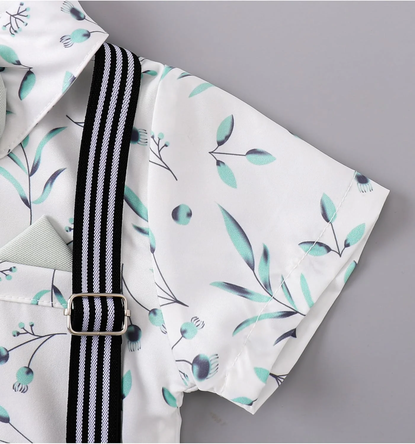 HeMarIsle HMD لباس سرهمی نوزاد پسرانه، پیراهن سفید پاپیون دار، تاکسیدو، سرهمی، رامپر (0-18 ماه) HeMarIsle HMD لباس سرهمی نوزاد پسرانه، پیراهن سفید پاپیون دار، تاکسیدو، سرهمی، رامپر (0-18 ماه)