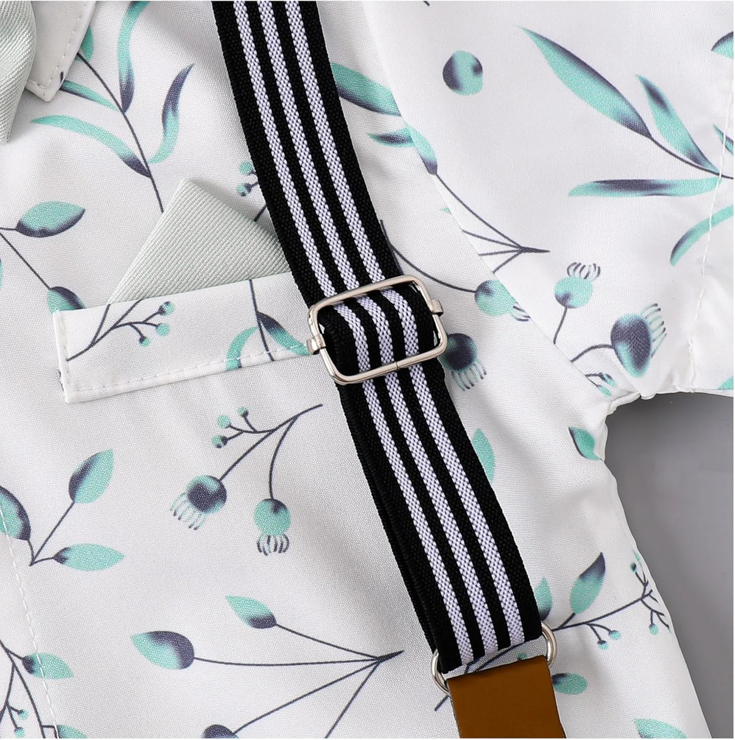 HeMarIsle HMD لباس سرهمی نوزاد پسرانه، پیراهن سفید پاپیون دار، تاکسیدو، سرهمی، رامپر (0-18 ماه) HeMarIsle HMD لباس سرهمی نوزاد پسرانه، پیراهن سفید پاپیون دار، تاکسیدو، سرهمی، رامپر (0-18 ماه)