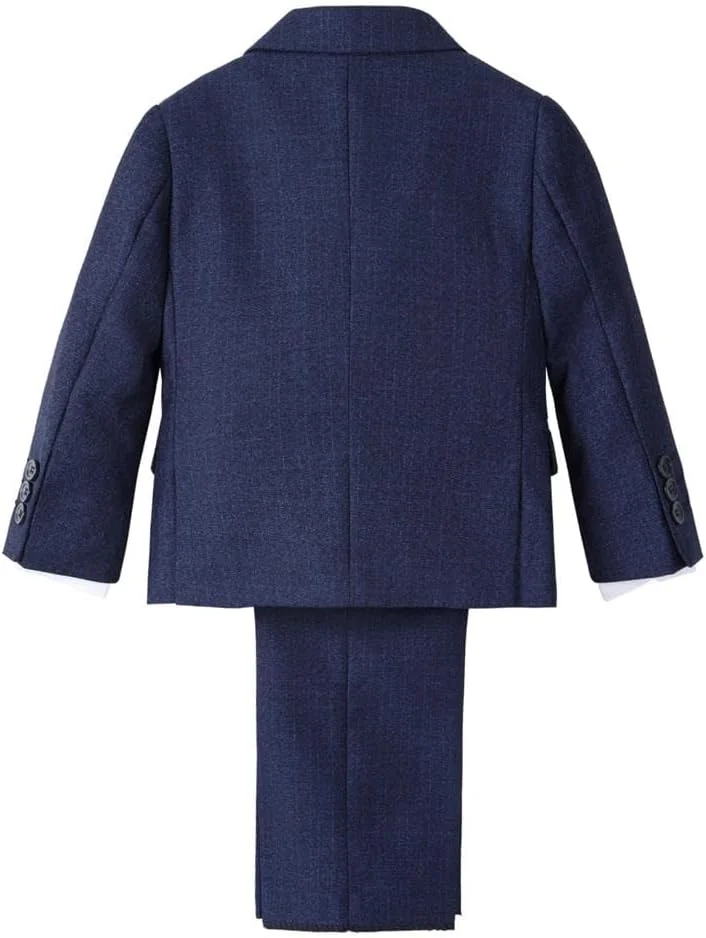 ست کت و شلوار پسرانه Dressy Daisy مدل Tweed، لباس رسمی مناسب عروسی با بلیزر، جلیقه و کراوات، مدل مدرن ست کت و شلوار پسرانه Dressy Daisy مدل Tweed، لباس رسمی مناسب عروسی با بلیزر، جلیقه و کراوات، مدل مدرن