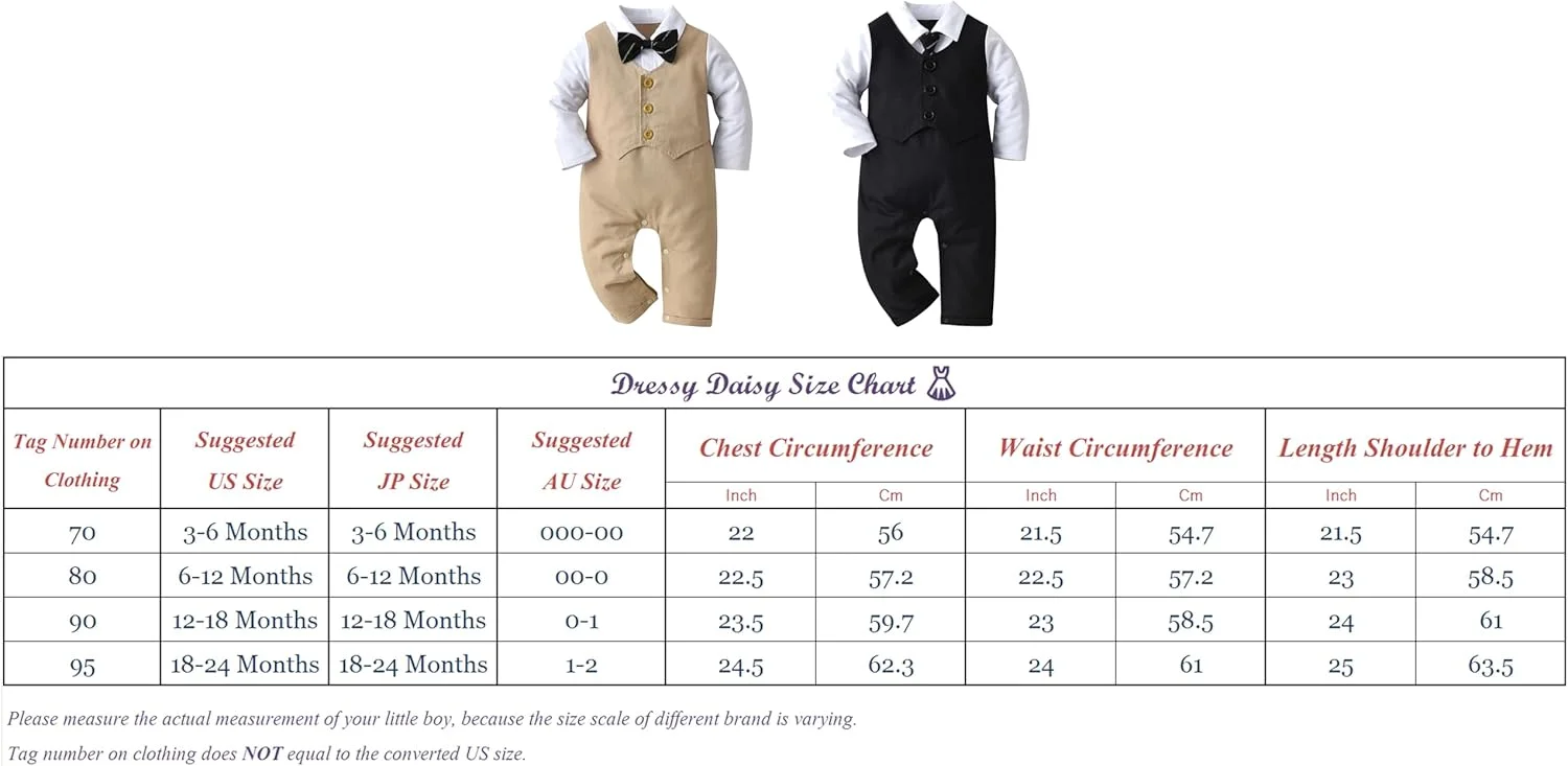 ست لباس سرهمی نوزادی پسرانه Dressy Daisy مدل جلیقه دار به همراه کلاه، لباس رسمی جنتلمن، مشکی/خاکی