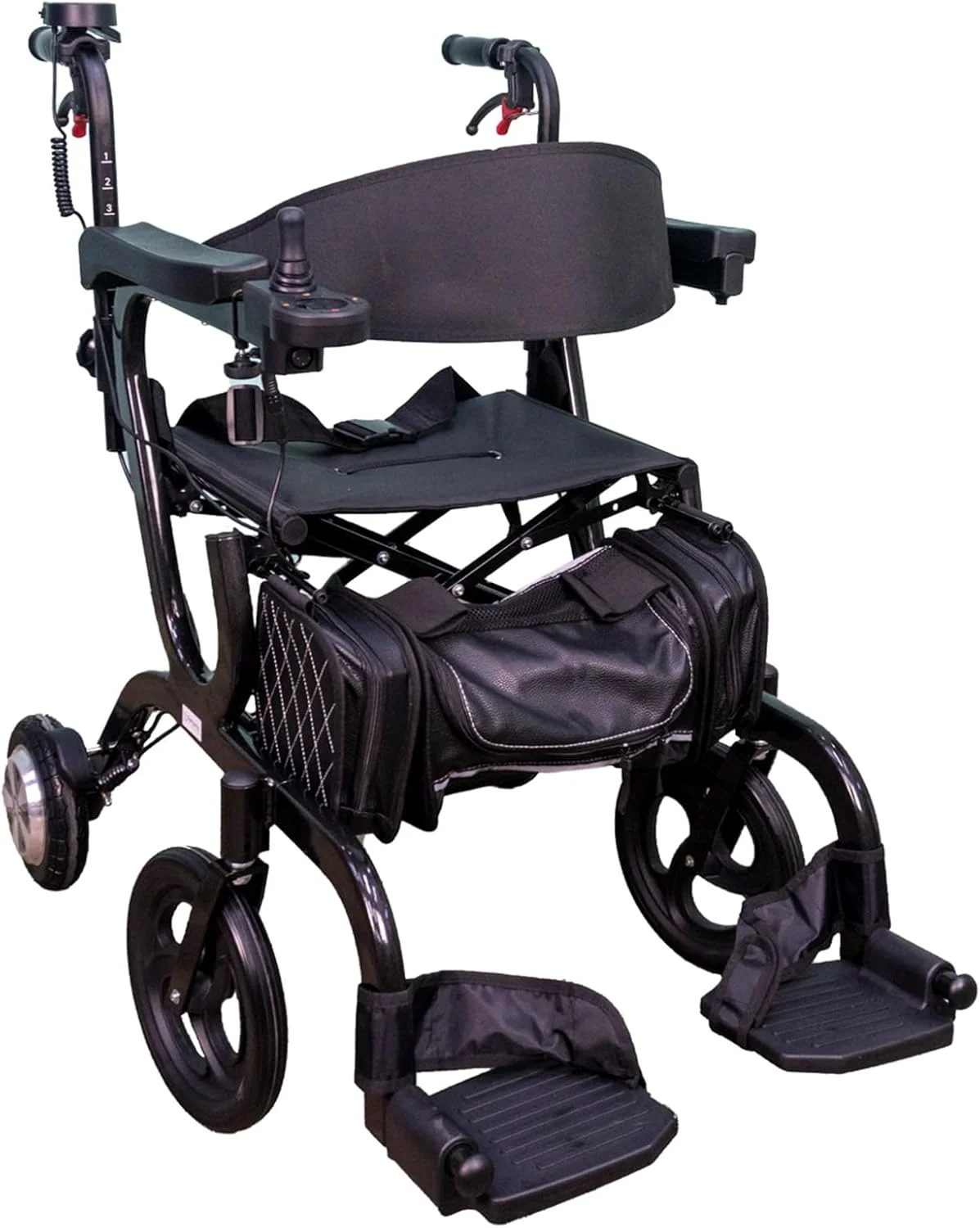 واکر رولیتور برقی تاشو چند منظوره Rehamo با ترمز | فریم آلومینیومی بادوام | واکر رولیتور قابل تنظیم برای سالمندان و افراد مسن | ظرفیت وزنی 136 کیلوگرم، رنگ مشکی واکر رولیتور برقی تاشو چند منظوره Rehamo با ترمز | فریم آلومینیومی بادوام | واکر رولیتور قابل تنظیم برای سالمندان و افراد مسن | ظرفیت وزنی 136 کیلوگرم، رنگ مشکی