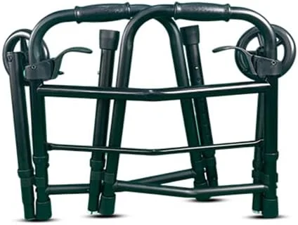 واکر تاشو سبک وزن با قابلیت تنظیم ارتفاع Rehamo برای سالمندان، بزرگسالان و بیماران | آلومینیومی با چرخ | مناسب استفاده در فضای باز و داخل خانه | مسافرتی - مشکی واکر تاشو سبک وزن با قابلیت تنظیم ارتفاع Rehamo برای سالمندان، بزرگسالان و بیماران | آلومینیومی با چرخ | مناسب استفاده در فضای باز و داخل خانه | مسافرتی - مشکی