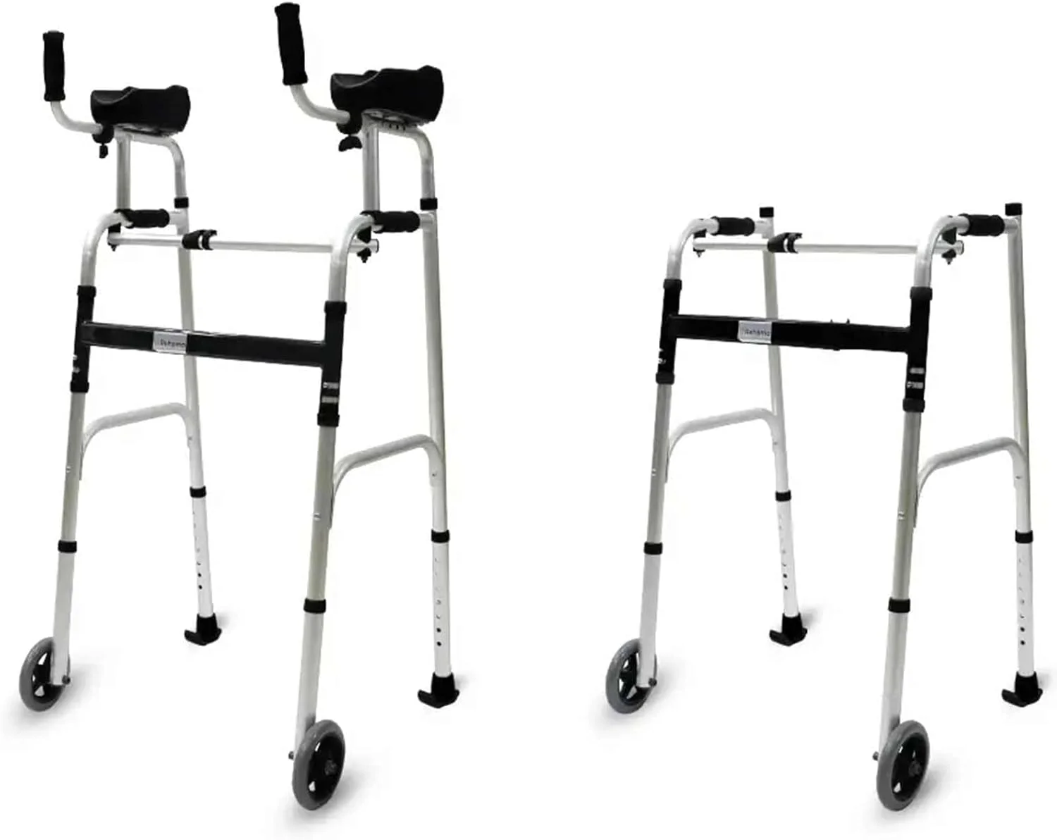 واکر Rehamo با پشتیبانی ساعد | واکر تاشو و مقاوم برای سالمندان، بزرگسالان، افراد مسن، معلولان، افراد ناتوان و پیر | آلومینیومی و قابل تنظیم ارتفاع برای استفاده در داخل و خارج از منزل واکر Rehamo با پشتیبانی ساعد | واکر تاشو و مقاوم برای سالمندان، بزرگسالان، افراد مسن، معلولان، افراد ناتوان و پیر | آلومینیومی و قابل تنظیم ارتفاع برای استفاده در داخل و خارج از منزل