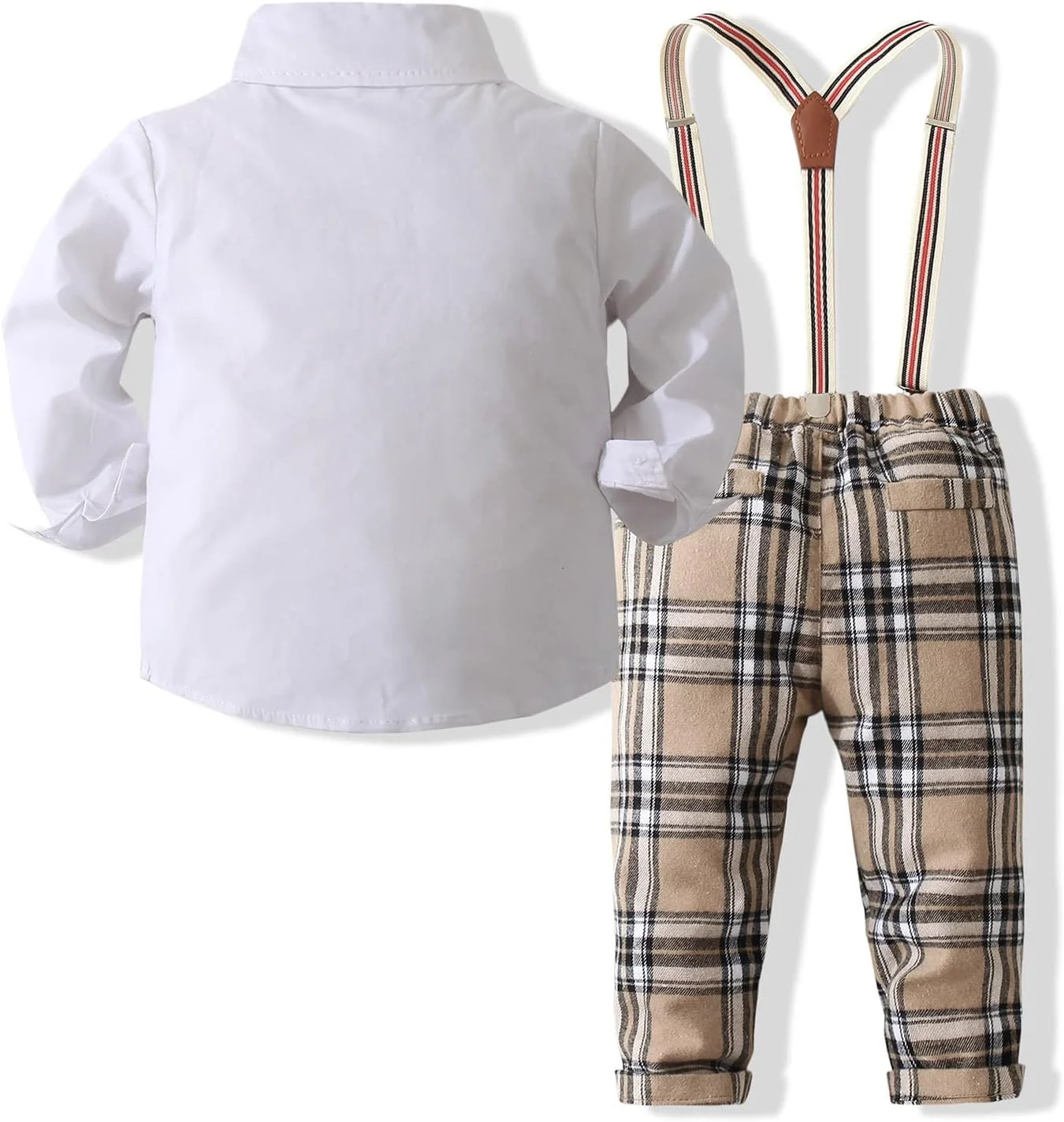 ست کت و شلوار جنتلمن پسرانه WEIWODUZUN، شامل پیراهن رسمی، شلوار، کراوات و جلیقه ست کت و شلوار جنتلمن پسرانه WEIWODUZUN، شامل پیراهن رسمی، شلوار، کراوات و جلیقه