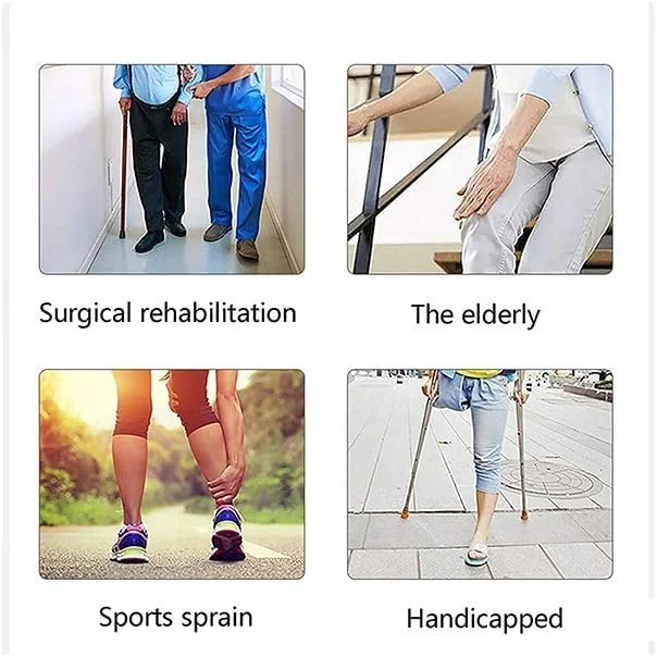 اسکوتر زانو تاشو Rehamo (دسته کروم) با ترمز دستی برای سالمندان، معلولان، بزرگسالان و افراد مسن | اسکوتر زانو تاشو برای پای شکسته، آسیب دیدگی مچ پا، جراحی پا | اسکوتر واکر پزشکی