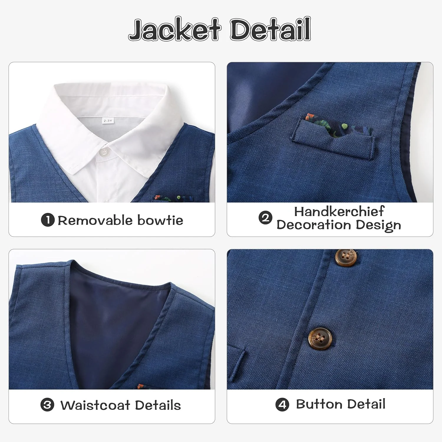 ست لباس پسرانه نوزادی Volunboy، پیراهن جلیقه ای تابستانی با پاپیون + شورت، ست لباس عروسی جشن 4 تکه ست لباس پسرانه نوزادی Volunboy، پیراهن جلیقه ای تابستانی با پاپیون + شورت، ست لباس عروسی جشن 4 تکه