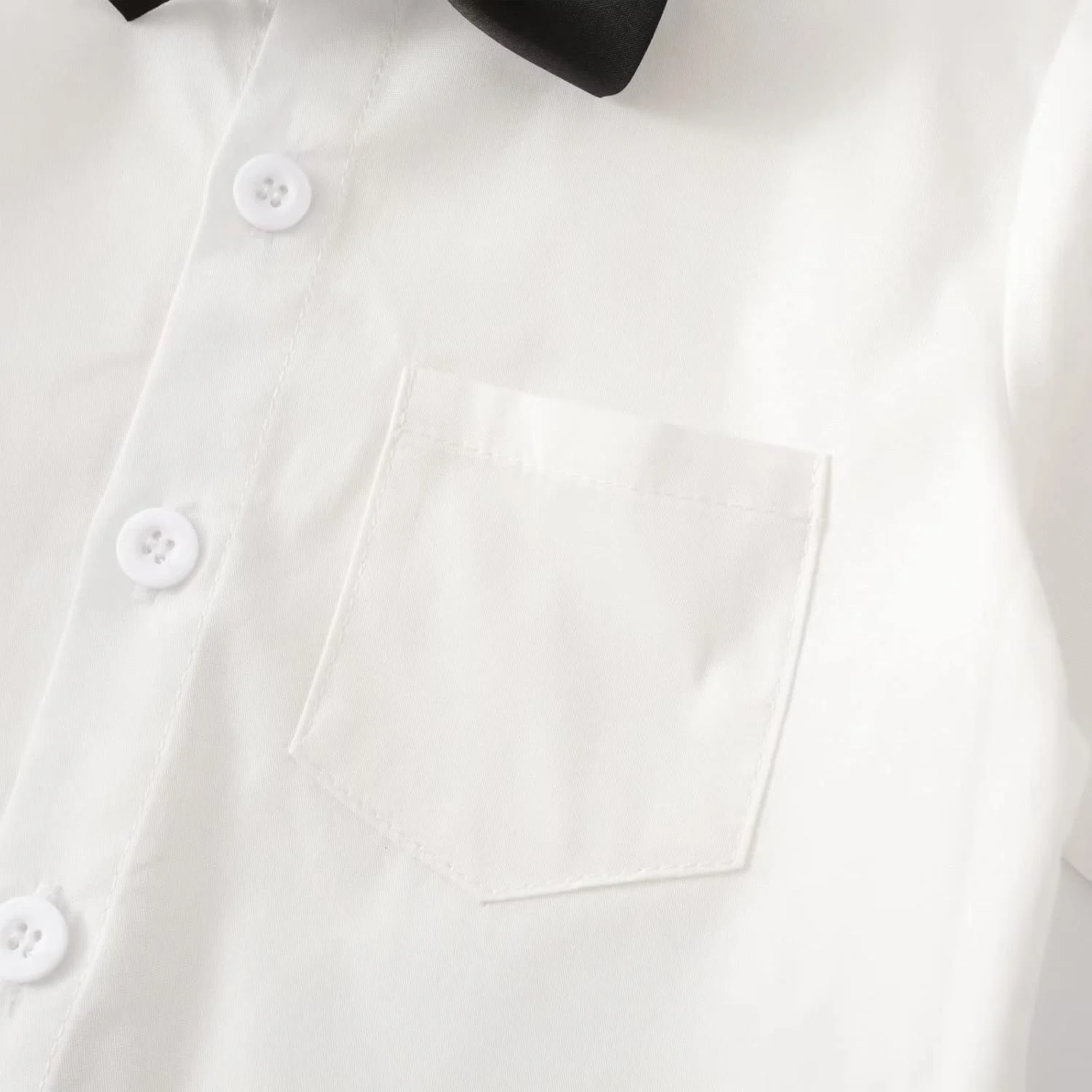 ست لباس جنتلمن 4 تکه پسرانه Puremlik شامل پیراهن، پاپیون، جلیقه و شلوار برای کودکان نوپا ست لباس جنتلمن 4 تکه پسرانه Puremlik شامل پیراهن، پاپیون، جلیقه و شلوار برای کودکان نوپا