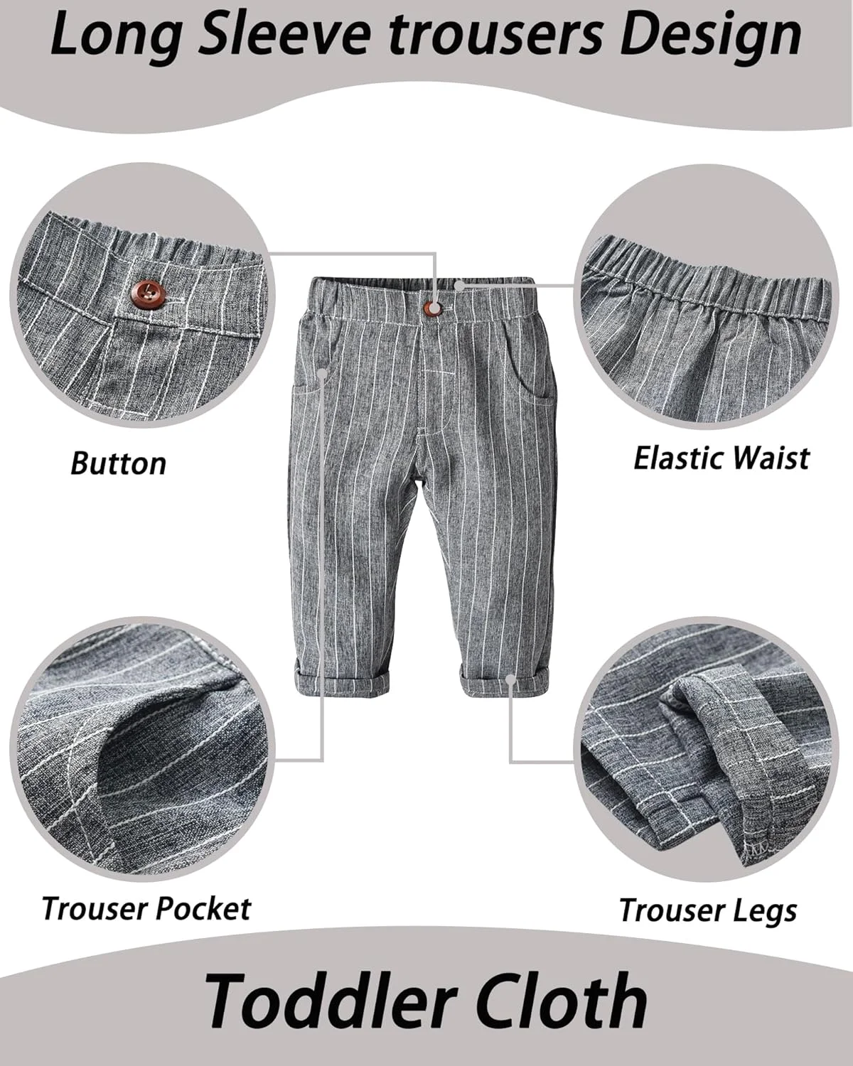 ست لباس پسرانه نوپا، لباس جنتلمن پسرانه شامل پیراهن رسمی + جلیقه + شلوار + پاپیون 1-5 سال ست لباس پسرانه نوپا، لباس جنتلمن پسرانه شامل پیراهن رسمی + جلیقه + شلوار + پاپیون 1-5 سال