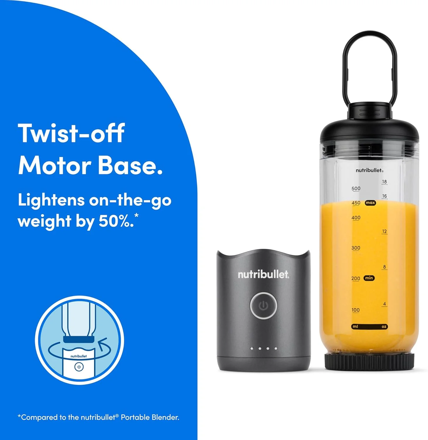 مخلوط کن قابل حمل نوتری بولت فلکس NBPB50200، خاکستری متالیک