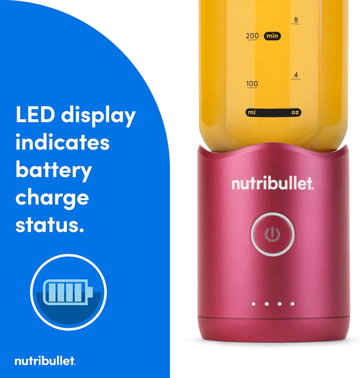 مخلوط کن قابل حمل نوتری بولت فلکس مدل NBPB50200WC، قرمز یاقوتی مخلوط کن قابل حمل نوتری بولت فلکس مدل NBPB50200WC، قرمز یاقوتی