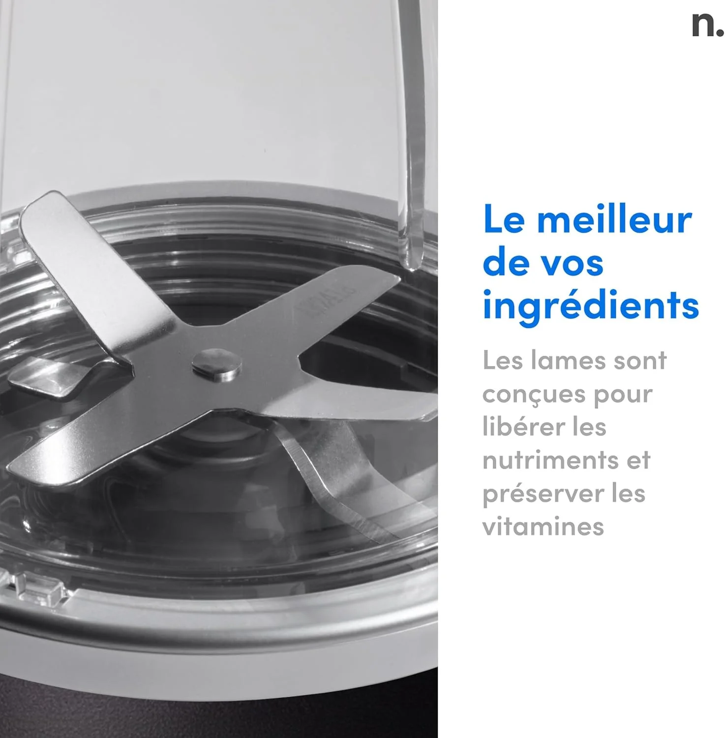 مخلوط کن شخصی نوتری بولت Pro+ با توان 1200 وات و عملکرد پالس - مشکی مخلوط کن شخصی نوتری بولت Pro+ با توان 1200 وات و عملکرد پالس - مشکی