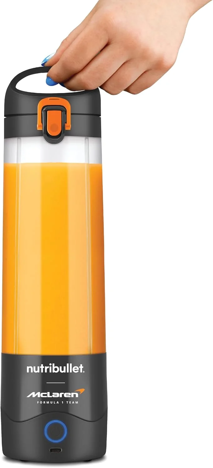 مخلوط کن قابل حمل نوتری بولت نسخه تیم فرمول یک مک لارن – 590 میلی لیتر مشکی/نارنجی، درب ضد نشت، تیغه استخراج قدرتمند، قابل شارژ با USB-C، 15+ مخلوط، آبمیوه و اسموتی، مدل NB-MC475G، 1 سال گارانتی مخلوط کن قابل حمل نوتری بولت نسخه تیم فرمول یک مک لارن – 590 میلی لیتر مشکی/نارنجی، درب ضد نشت، تیغه استخراج قدرتمند، قابل شارژ با USB-C، 15+ مخلوط، آبمیوه و اسموتی، مدل NB-MC475G، 1 سال گارانتی
