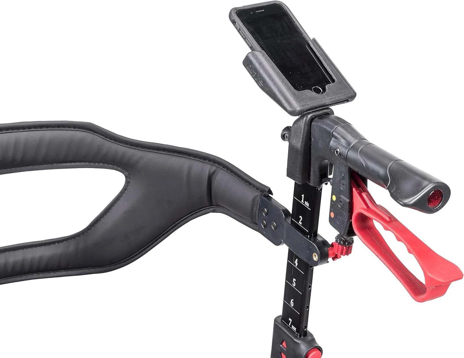 نگهدارنده جهانی تلفن همراه Drive Medical Nitro، برای استفاده با رولیتورهای چرخ دار Nitro Sprint و واکرهای زانو Nitro Glide