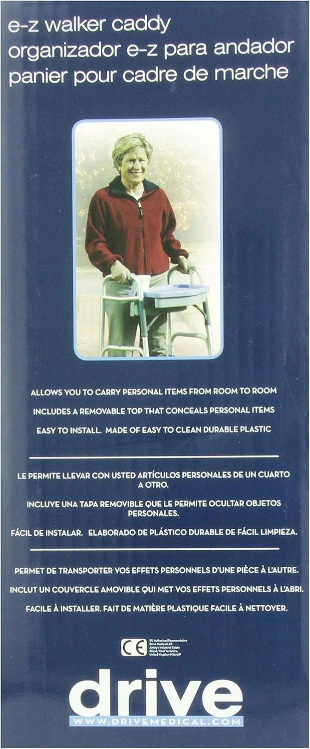 سینی واکر درایو مدیکال RTL10131 مدل E-Z Walker، خاکستری/آبی سینی واکر درایو مدیکال RTL10131 مدل E-Z Walker، خاکستری/آبی