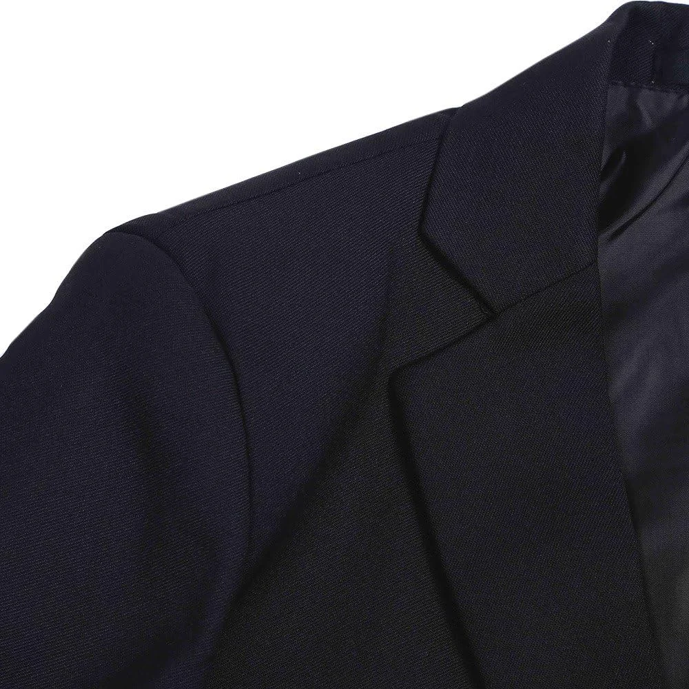 ست کت و شلوار رسمی 3 تکه پسرانه NIMBLE شامل ژاکت، جلیقه و شلوار، سایز 2 تا 14 سال، مشکی ست کت و شلوار رسمی 3 تکه پسرانه NIMBLE شامل ژاکت، جلیقه و شلوار، سایز 2 تا 14 سال، مشکی