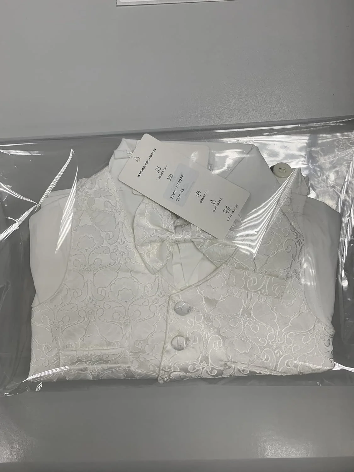 ست کت و شلوار 4 تکه عاجی پسرانه Lito Angels با جلیقه ژاکارد و کلاه غسل تعمید برای غسل تعمید / عروسی، کت و شلوار غسل تعمید، سایز 3-24 ماه ست کت و شلوار 4 تکه عاجی پسرانه Lito Angels با جلیقه ژاکارد و کلاه غسل تعمید برای غسل تعمید / عروسی، کت و شلوار غسل تعمید، سایز 3-24 ماه