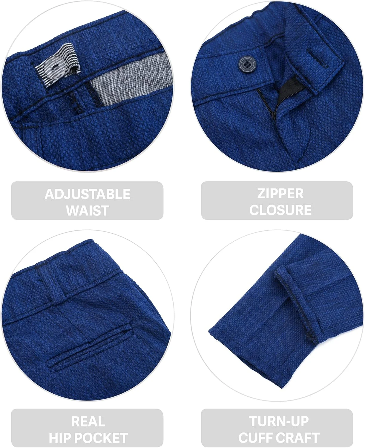 ست کت و شلوار پسرانه Lilax، مدل Slim Fit، ست کت و شلوار تجاری، ست شلوار (بسته 4 عددی) ست کت و شلوار پسرانه Lilax، مدل Slim Fit، ست کت و شلوار تجاری، ست شلوار (بسته 4 عددی)