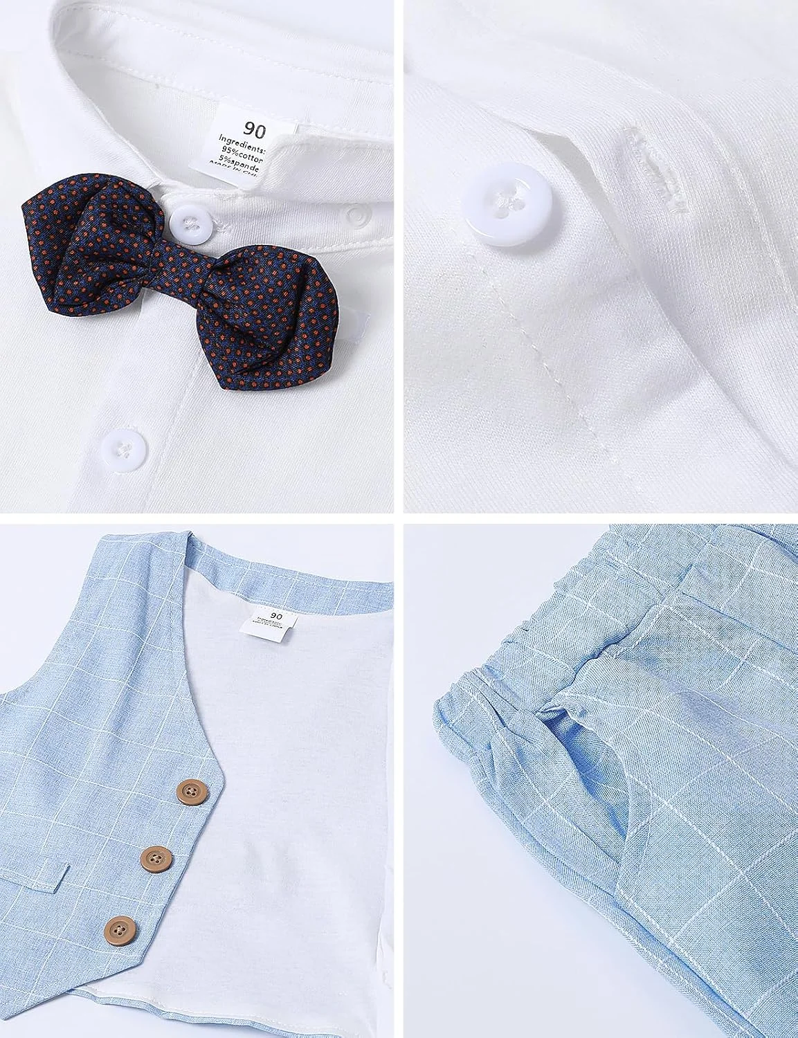 ست کت و شلوار جنتلمن پسرانه نعنایی، پیراهن آستین بلند با پاپیون + جلیقه + شلوار، سایز: 1-4 سال ست کت و شلوار جنتلمن پسرانه نعنایی، پیراهن آستین بلند با پاپیون + جلیقه + شلوار، سایز: 1-4 سال