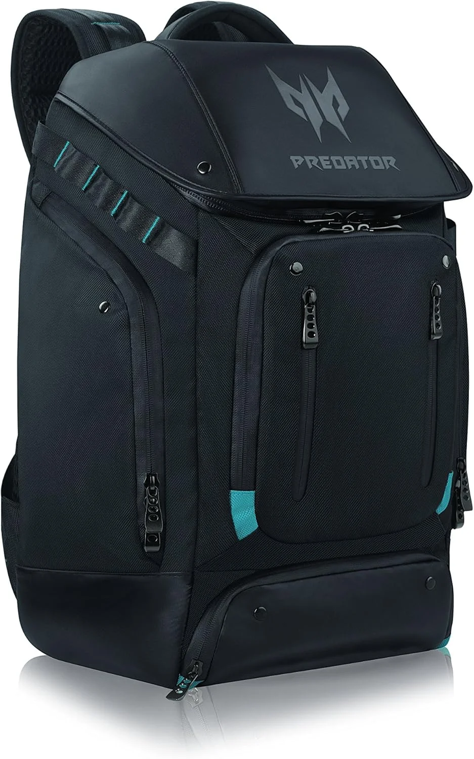 کوله پشتی گیمینگ ایسر Predator Utility، ضد آب و مقاوم در برابر پارگی، مناسب برای حمل و محافظت از لپ تاپ گیمینگ Predator تا سایز 17.3 اینچ، مشکی با جزئیات آبی
