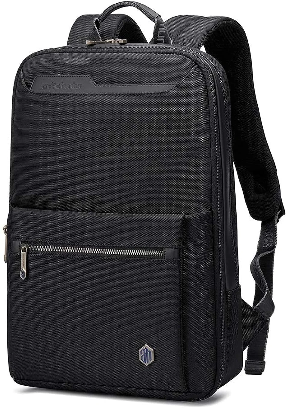 کیف لپ تاپ تجاری LUCYMIDDLEAST، کوله پشتی ضد آب و حرفه ای مردانه قابل گسترش برای کار، دانشگاه، دفتر، مسافرت هوایی مناسب برای لپ تاپ 15.6 اینچی - مشکی