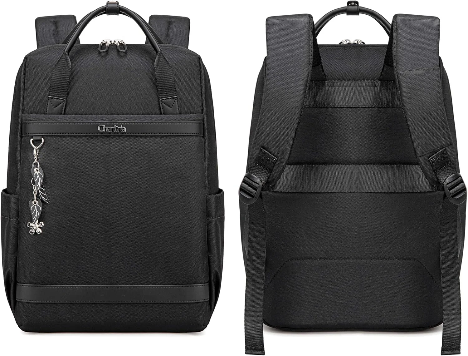 کوله پشتی لپ تاپ سبک وزن پریمیوم Chantria زنانه، ضد آب، چند منظوره، ضد سرقت، کوله پشتی روزانه با محفظه جداگانه لپ تاپ، CB00639